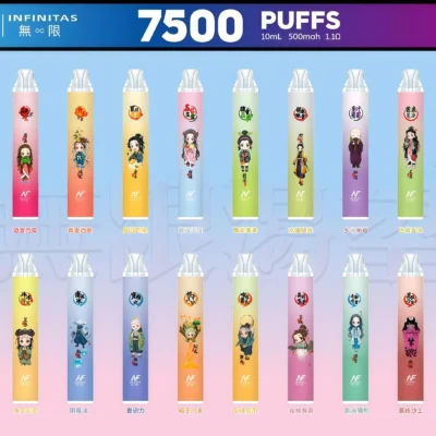 INF 7500 PUFFS INF 無限 7500 口拋棄式電子煙 7500 口超長續航 × 20 種豐富口味,台灣現貨熱賣中!