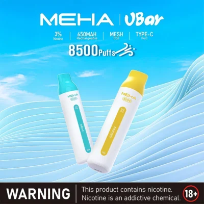 MEHA VBar小白條85001 MEHA 拋棄式電子煙 8500 Puffs  8500 口超長壽命 × 高還原度口感 × 多樣風味
