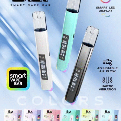 BA主機 B.A SMART VAPE BAR智慧主機 一代通用發光大屏電子煙主機 (1) B.A主機 Smart Vape Bar 一代煙桿|智慧科技 × 炫彩 RGB × 極簡高端 六色可選 台灣現貨