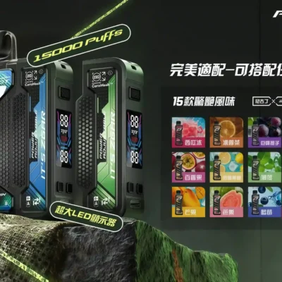 ZGAR 冰熊 15000口可拆卸磁吸換彈  2025 年高階電子煙 自由換彈 超長續航 極致冰爽一機搞定